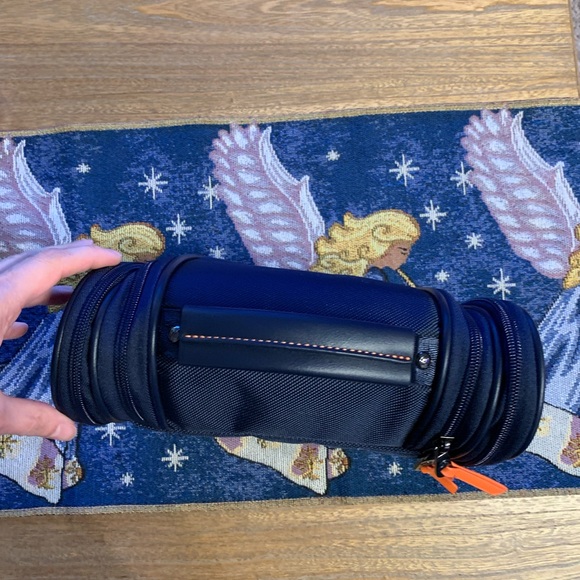 New Robert Graham Armageddon Max Hanging Toiletry Bag Navy Blue - Picture 7 of 16